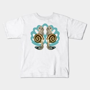 Seahorse and snails Kids T-Shirt